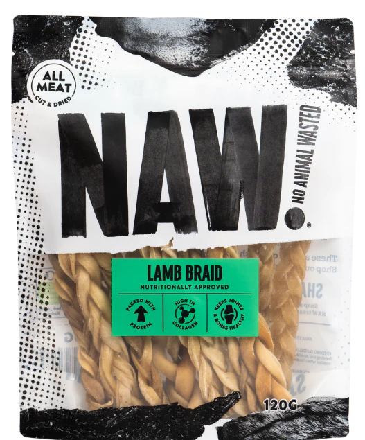 🐾 新品NAW - 羊皮辮子120g